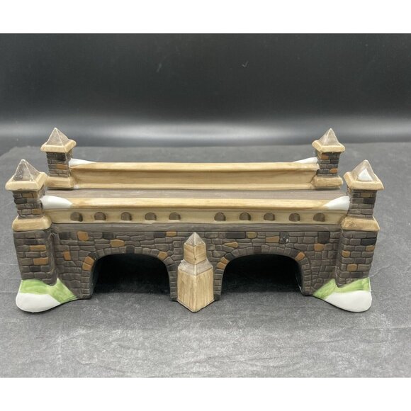 Vintage Dept 56 Stone Train Tressel #5981-1 Heritage Village Collection In Box - Picture 5 of 12